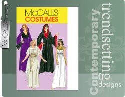 5733 FLR DRESS, ASYMMETRIC TUNIC, HOOD COSTUME PATTERN 18w-24w